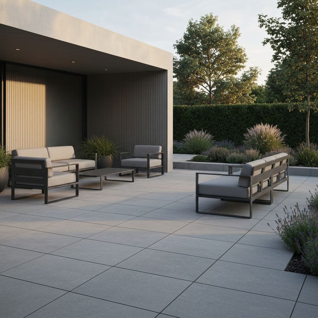 Contemporary Porcelain Patio