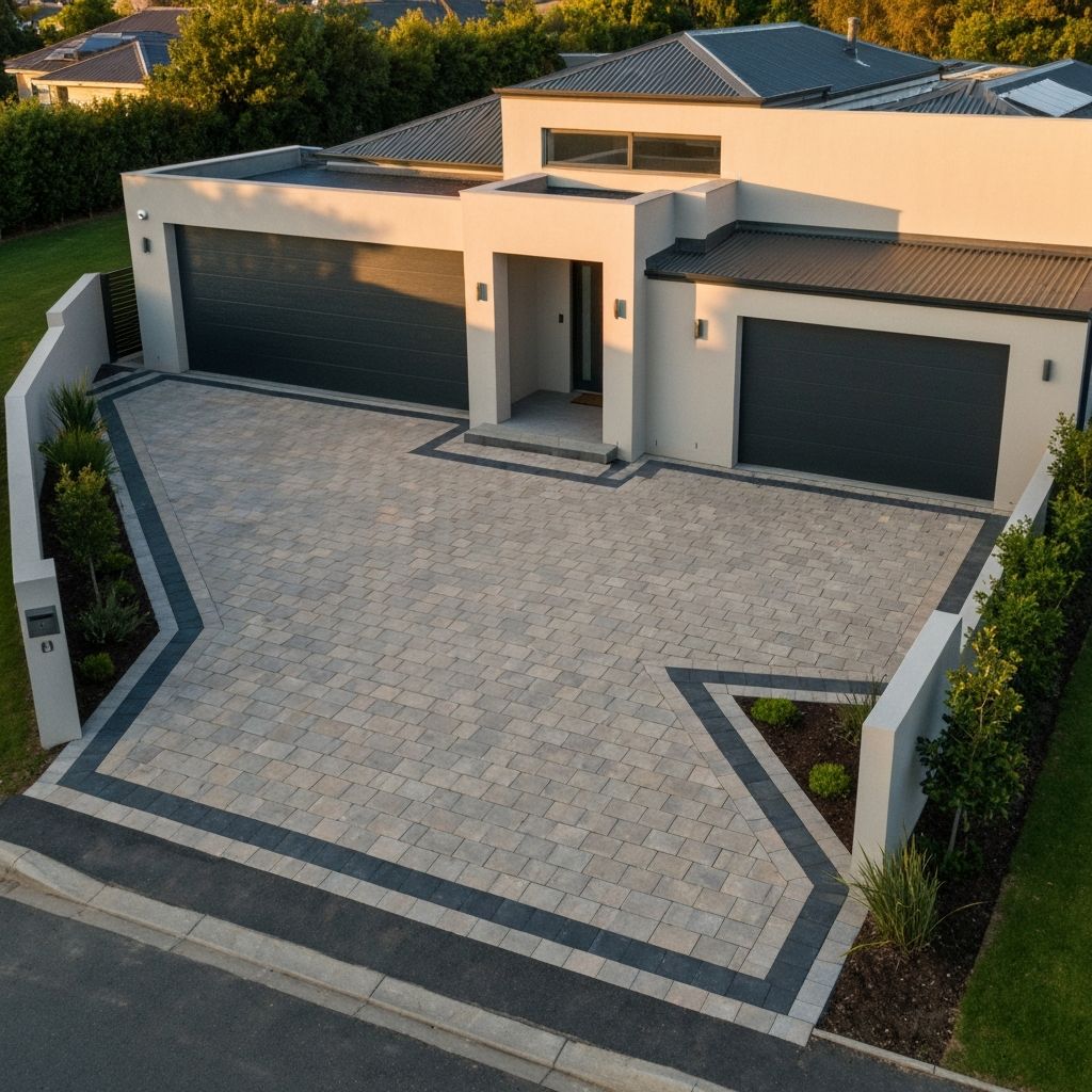 Professional block paving driveway installation